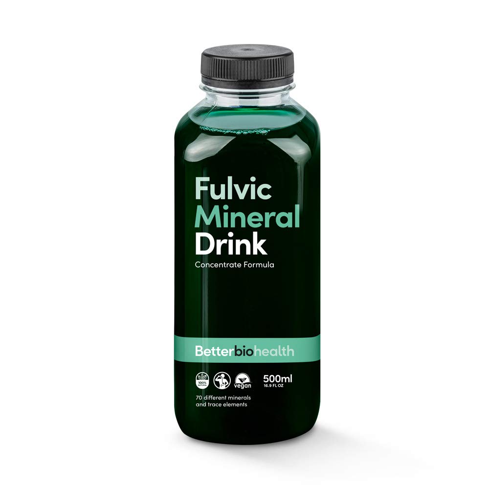 Buy BetterBio Fulvic Mineral Concentrate 500ml, 32 Servings, Better Absorption, Fast Acting
