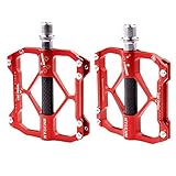 Duradero: la superficie está anodizada para contribuir a una gran resistencia a la corrosión y al desgaste, para un uso prolongado. Adecuado para bicicleta de montaña, bicicleta de carretera, bmx, bicicleta de ejercicio, bicicleta plegable, bicicleta fija, etc.