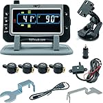 TST 507 Tire Pressure Monitoring System with 4 Flow Thru Sensors and Color Display for Metal Valve Stems by Truck System Technologies, TPMS for RVs, Campers and Trailers
