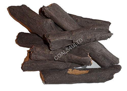 Coals 4 You Autumn Winter 8 Piece Gas FIRE Replacement Ceramic Fibre Log Set for Gas COALS Coal FIRE New HD Suitable for Living Flame Gas Fires Electric and BIO Ethanol Fires, Brown, various