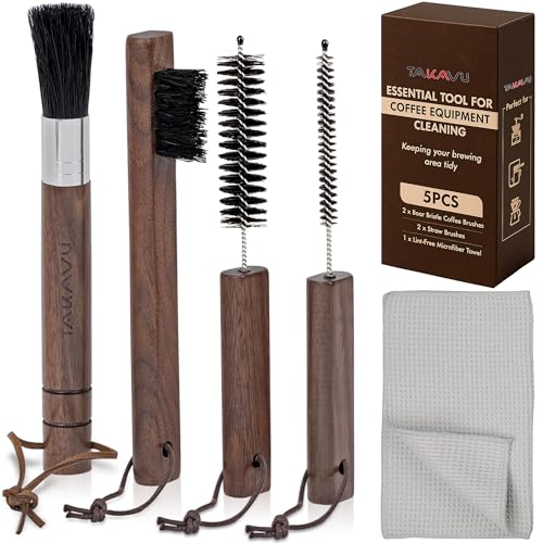 Takavu Coffee Grinder Cleaning Kit – 5pcs Boar...