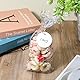 Larrel 100 Stück Weiß Geschenkanhänger,5 cm Rund Anhänger Etiketten mit 20m Hanfseil Geschenkanhänger Craft Card Geschenk Anhänger zum beschriften für Party, Handwerk, Hochzeit, Weihnachten, Verpacken