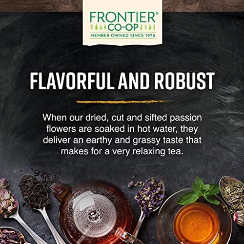 Frontier Co-op Passion Flower Herb, Cut & Sifted, Kosher, Non-irradiated | 1 lb. Bulk Bag | Passiflora incarnata L.