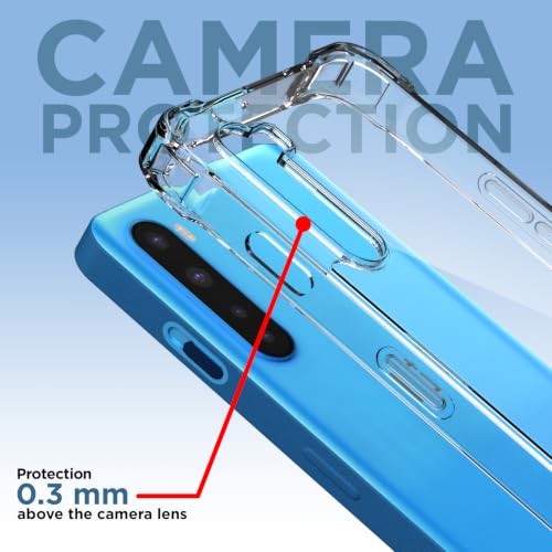 Image of Outlouders Back Cover for Oneplus Nord (2020) Clear Transparent PC + TPU Bumper Case with Raised Edges for Shockproof Protection (Transparent)