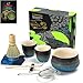 Produktbild TEANAGOO Matcha Set - Schneebesen, Schale mit Ausgießer, Schaufel, Halter, Teezubereitungsset. Japanisches Tee-Set (7 Stück) + 2 Tassen (5,6 oz), S33, Farbverlauf