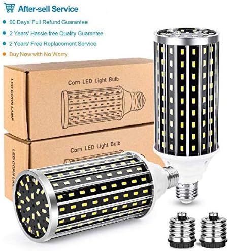 Miniatura 4 de KLED Bombilla LED de maíz, súper brillante, 50 W, 5000 lúmenes, 2700 K (blanco cálido), bombilla LED, base media E26, CRI 85+, para garaje, almacén,