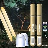 SELORSS Aufblasbare Solar-Campingleuchten, 86 cm, faltbar,Teleskoplampe,...