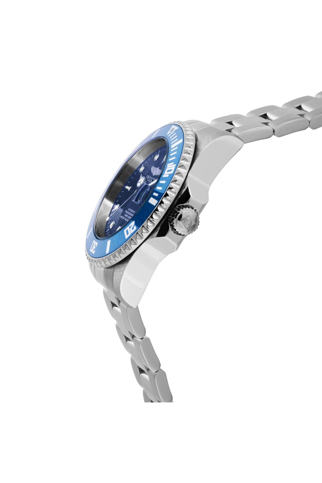 Invicta Pro Diver 36972 Herren Uhr - Wasserdicht - Analog - Automatikuhr - Edelstahl mit blauen zifferblat - 44mm