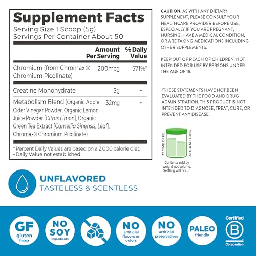 Orgain 5g Creatine Monohydrate Lean Muscle Powder, Unflavored, 8.82oz - image 2
