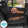 ELEGX 29.5″ Extra Large Dog Car Seat,for Up to 65 lbs or 2 Small Dogs,Let Your Furry Friends Lie Down Comfortably,Seat Extender for Dogs,Ventilated and Breathable,with 4 Fastening Straps,for Backseat