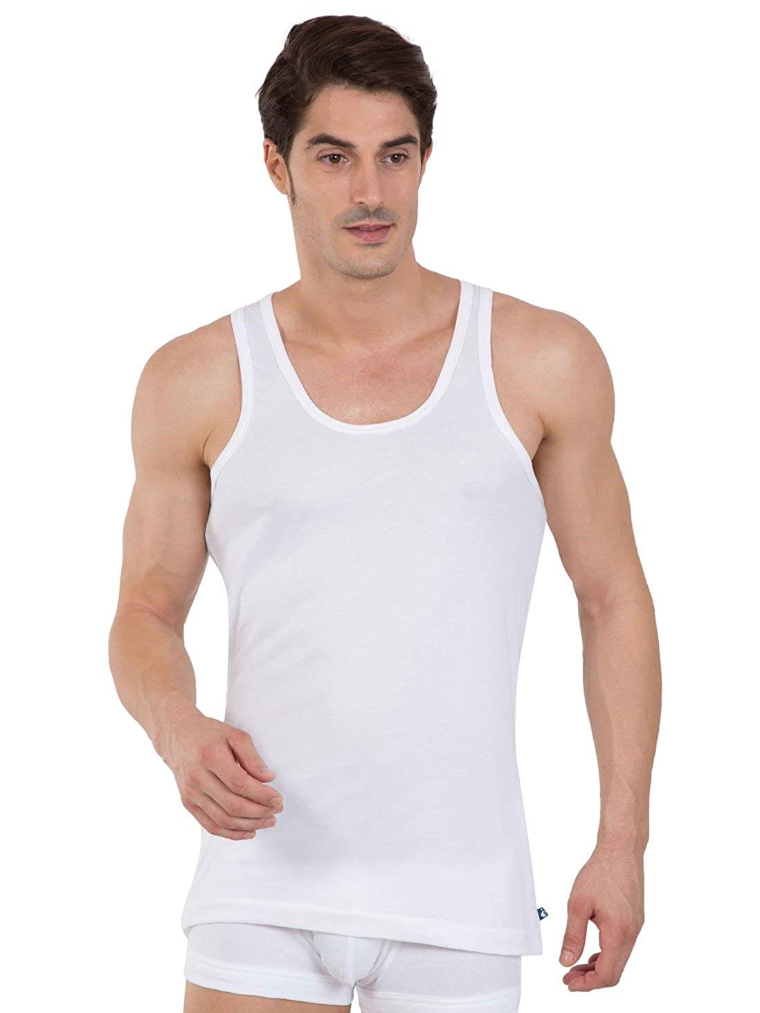Jockey Men's Cotton Vest (Pack of 6) (Modern Classic) with Anshu Creation's Two Gents Handkerchief Free Anshu Retails-picture-53
