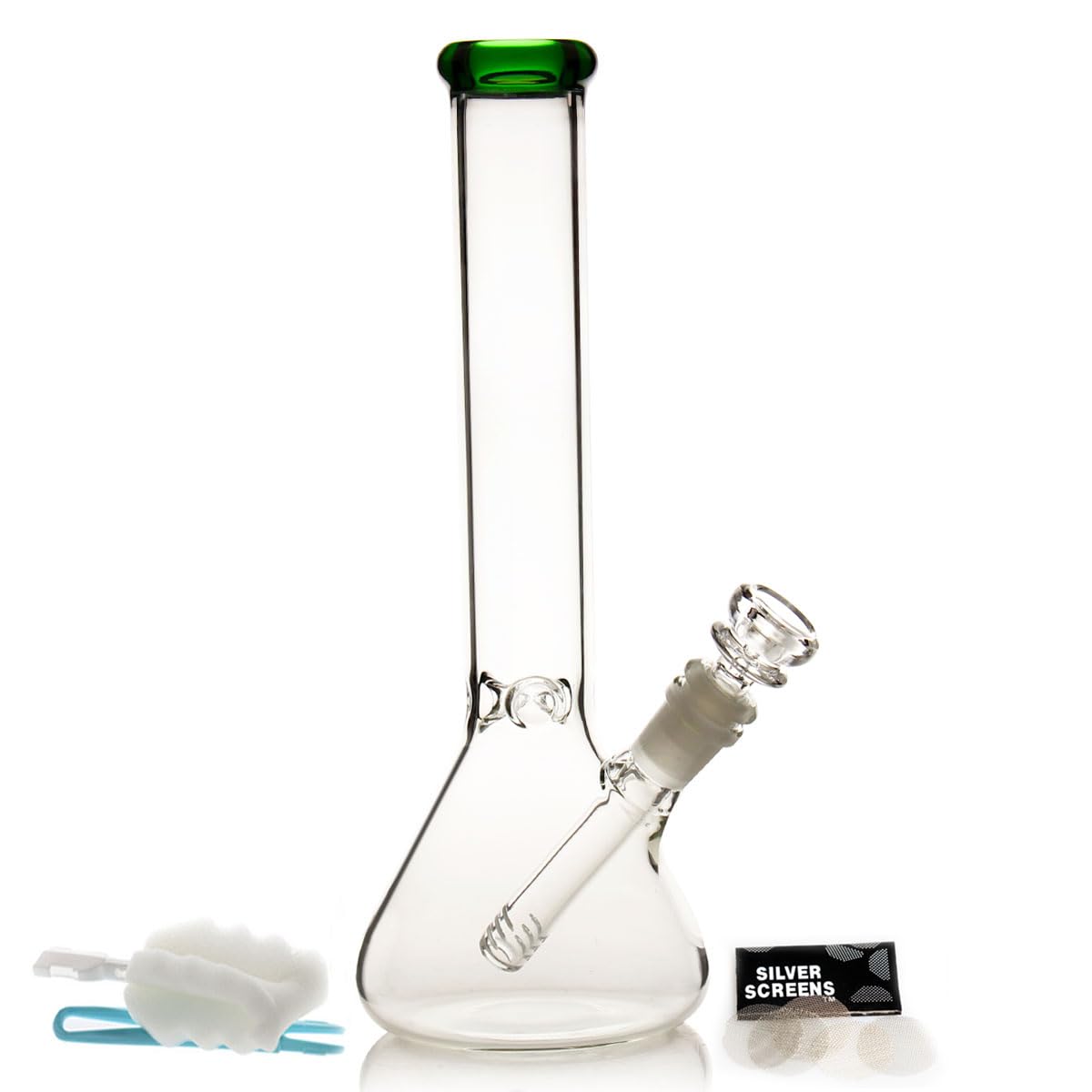 Buy Orange Bong - Glass Percolator Bong 23.5 cm | curved mouthpiece