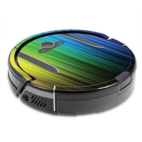 Image of MightySkins Skin Compatible with Shark Ion Robot R85 Vacuum Minimum Coverage - Rainbow Streaks | Protective, Durable, and Unique Vinyl wrap Cover | Easy to Apply, Remove | Made in The USA