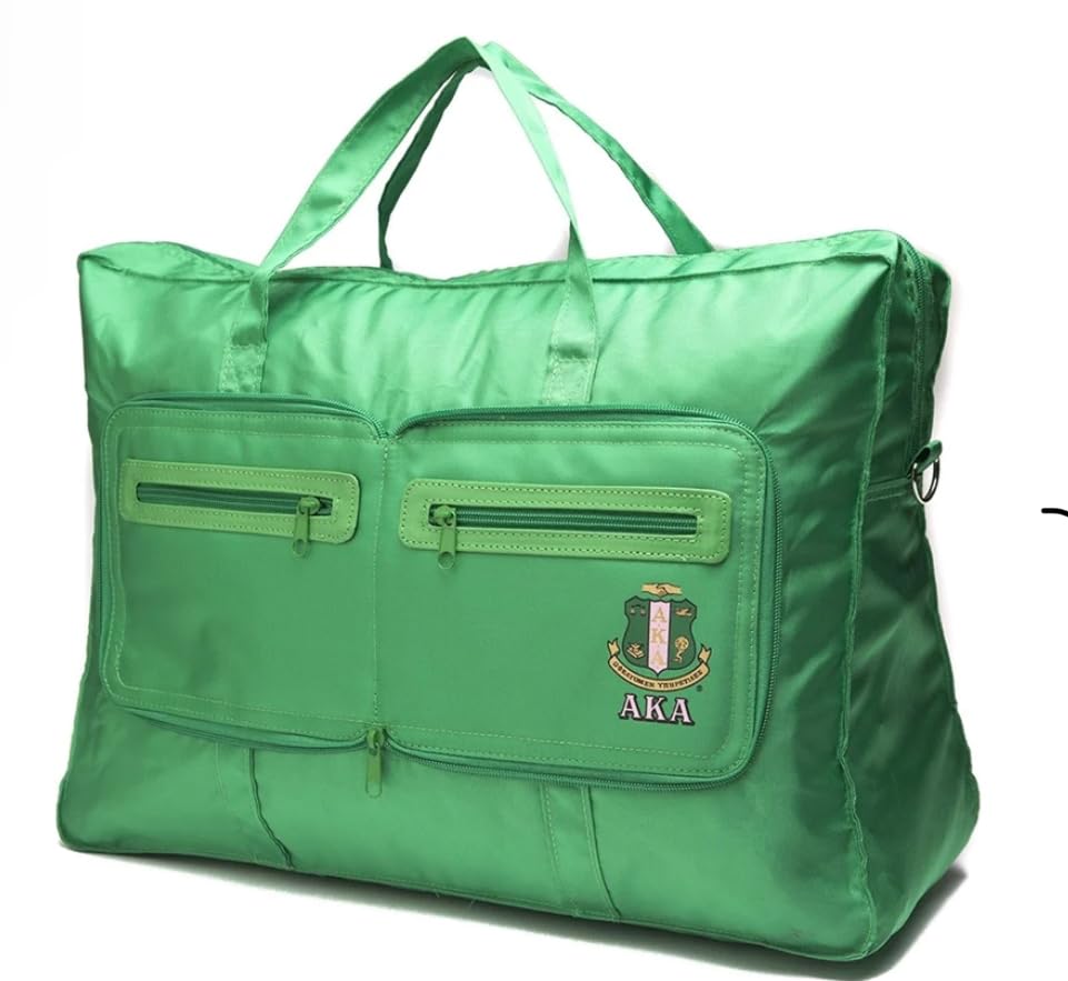 Alpha Kappa A Sorority Green Nylon Go Bag Cover Gifts for Women Paraphernalia Sorority Pink2