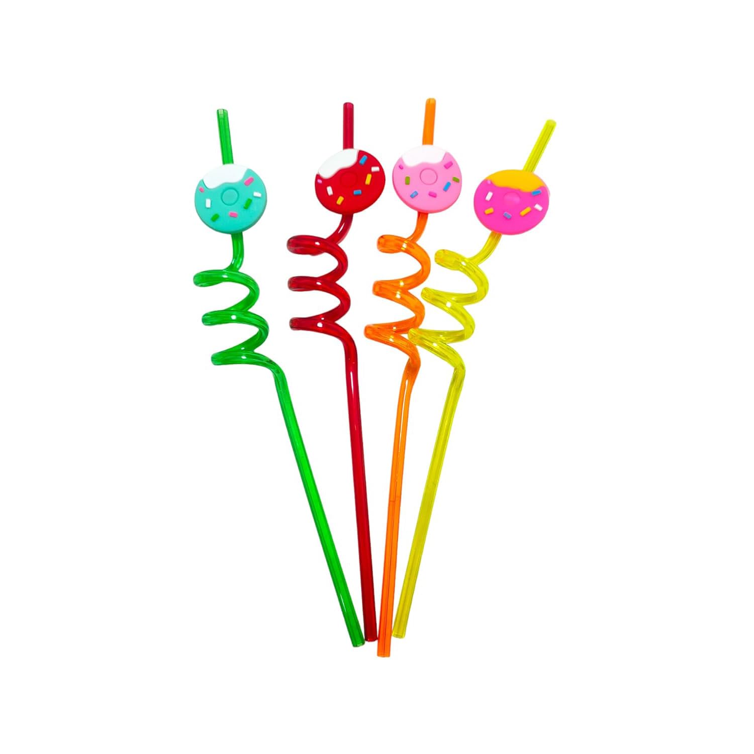 Shiv Damru Reusable Smoothie Drinking Party Straws; Donuts Themed Curly Straws for Kids, Birthday, Party, Decorations, Set of 4 (Donuts Theme) (B0CSFNS5SY) Amazon Price History, Amazon Price Tracker