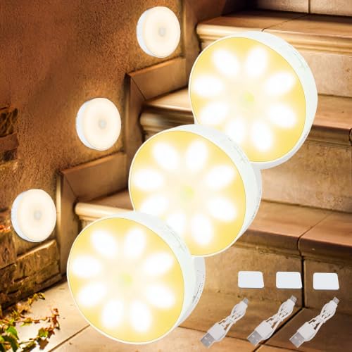 Listado y reviews de Interior de closet al mejor precio. 33 RUISTLI Luz Led con Sensor de Movimiento 3 PCS,Luz Cálida Inducida la Noche