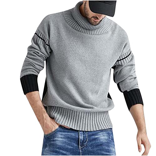Dgoopd Men's Sweater Crewneck Long Sleeve Sweaters Casual Pullover Sweater Cable Knit Pullover Warm Winter Fashion Tops2