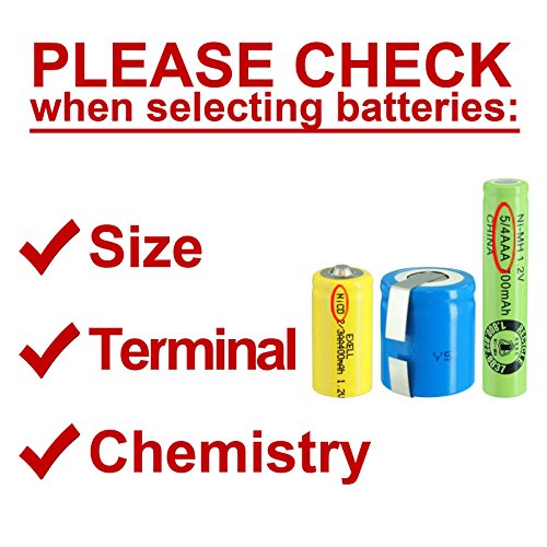 Batería recargable Exell 2/3A 1600mAh 1.2V NiMH miniatura 2