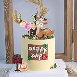 3 PCS Woodland Baby Shower Cake Decoration Oh Deer Cake Topper Bambi Deer Cake Decoration Deer Cake...