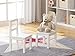 UTEX Child's Wooden Chair Pair for Play or Activity, Set of 2, White …