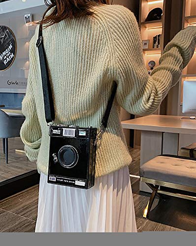 Image of QZUnique Women's Camera Shaped Casual Cross body Shoulder Handbag Purse