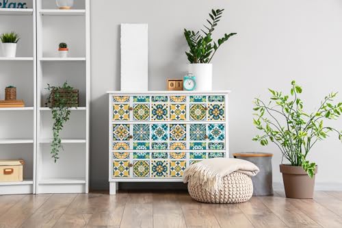 Papel pintado para cocina y dormitorio autoadhesivo mate estilo patchwork para armarios 3