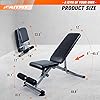RitFit-Adjustable-Foldable-Utility-Weight-Bench-for-Home-Gym-Weightlifting-and-Strength-Training-Bonus-Workout-Poster-with-35-Total-Body-Exercises RitFit Adjustable/Foldable Utility Weight Bench for Home Gym, Weightlifting and Strength Training - Bonus Workout Poster with 35 Total Body Exercises(PWB01-2023 New Version)
