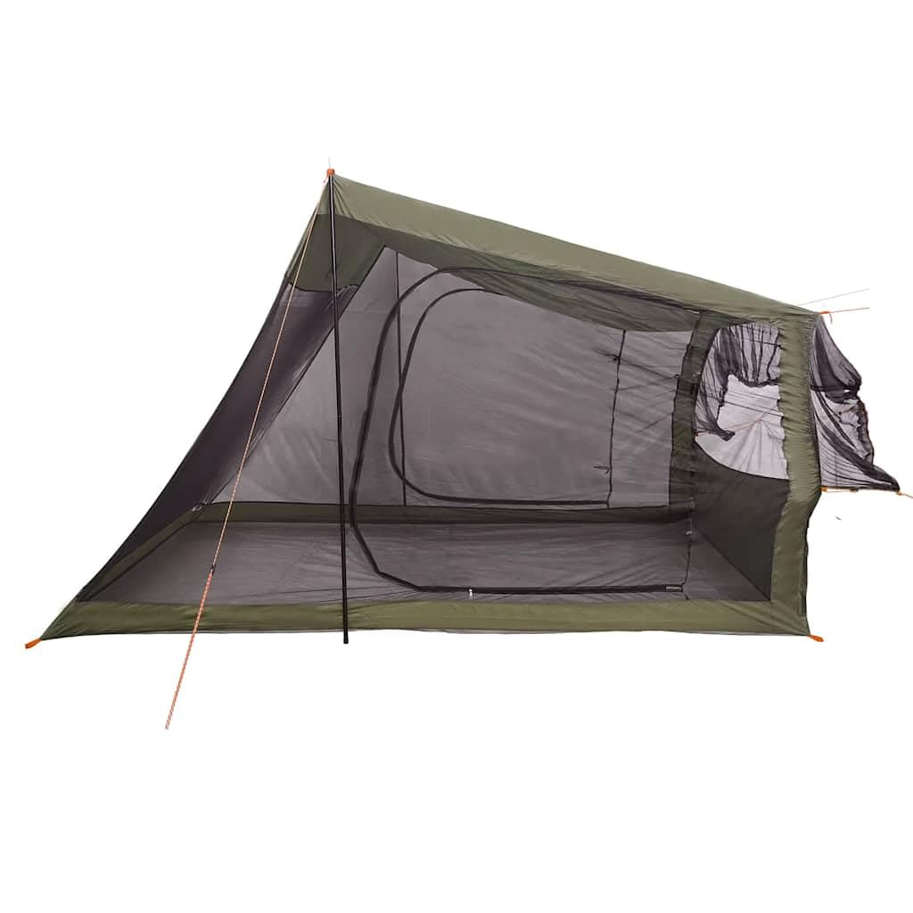 Tenda per auto impermeabile per 2 persone, verde oliva, tenda da campeggio per auto con poliestere rivestito in PU, cuciture sigillate e telo di base, facile da montare con aste e cinghie
