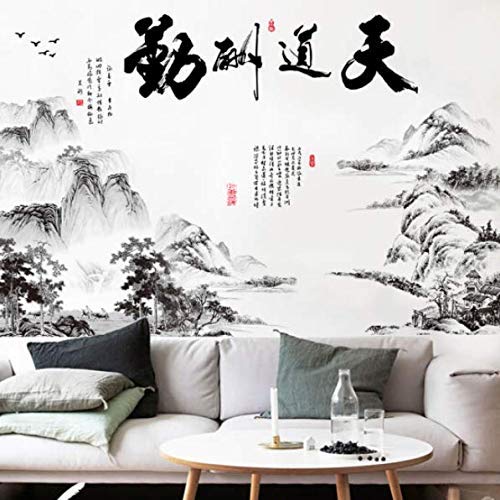 Giow Pegatinas Azulejos de baño Azulejo de Pared Piso Cocina Adhesivo de Arte Impermeable Chino Viento Etiqueta de la Pared Pintura Fondo Papel Tapiz de Pared Estudio Pegatinas Decoración Papel t