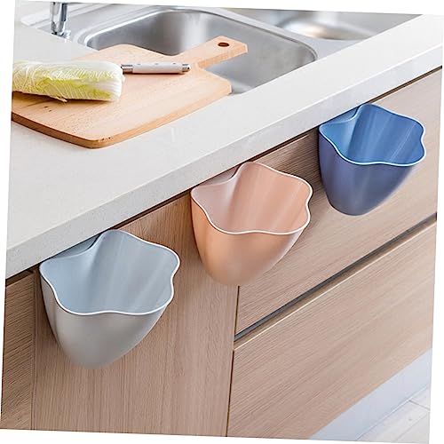 Caneca de basura colgante rectangular verde para cocina miniatura 5