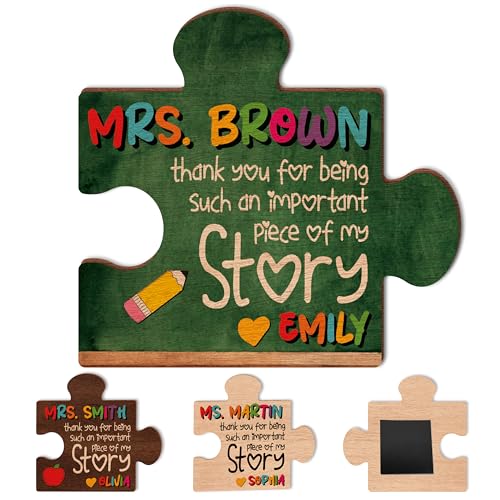 Imán Decorativo para Profesor en Forma de Rompecabezas Personalizado miniatura 2