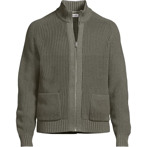 Lands' End Men's Long Sleeve Drifter Full Zip Cardigan Sweater3