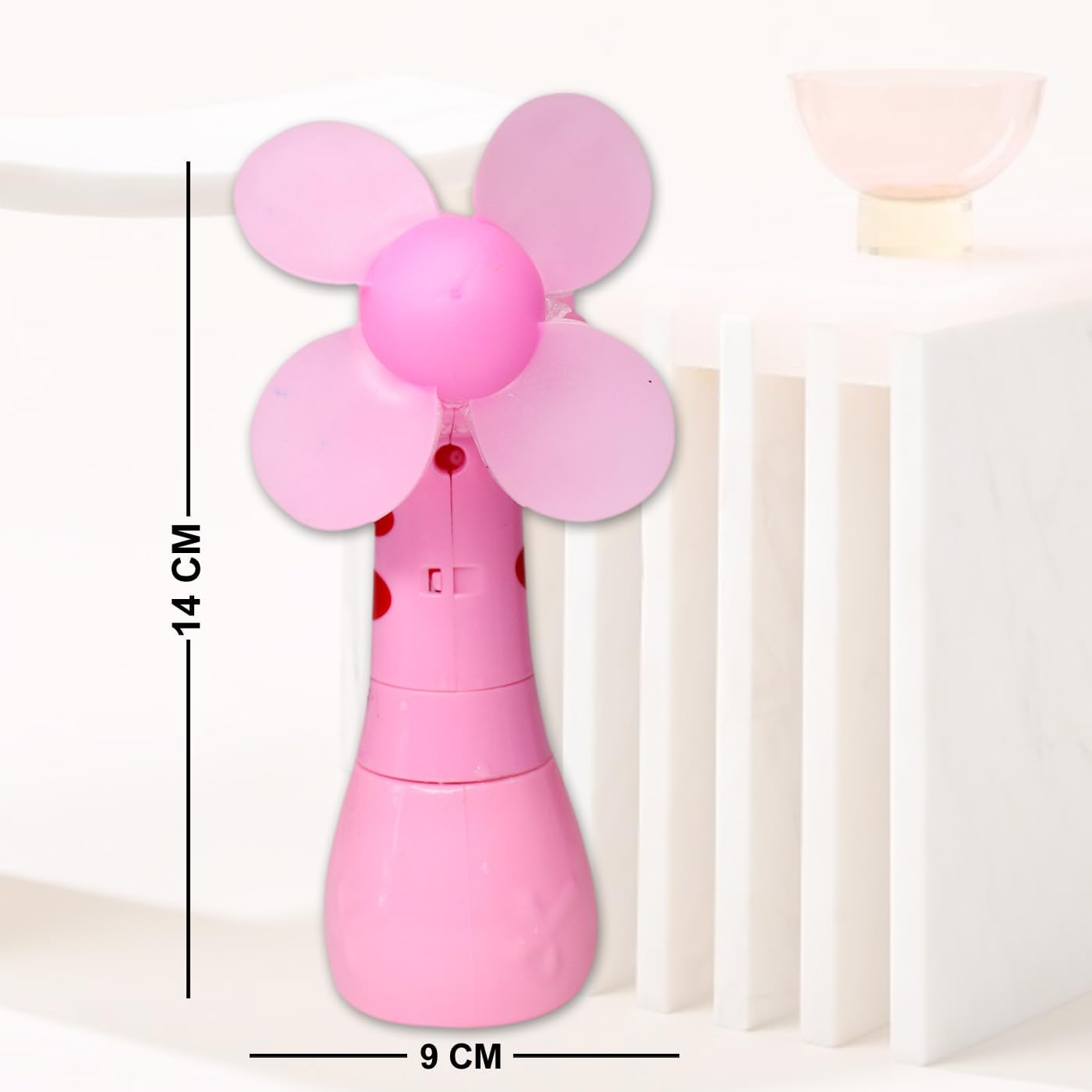 DESCTIDY Mini Fan Toy Cute Cartoon Character Portable Cooling Hand Fan Toy for Summer/Outing/Picnic/Travelling - Gifts for Kids Pack of 1 Random Color DF8 3