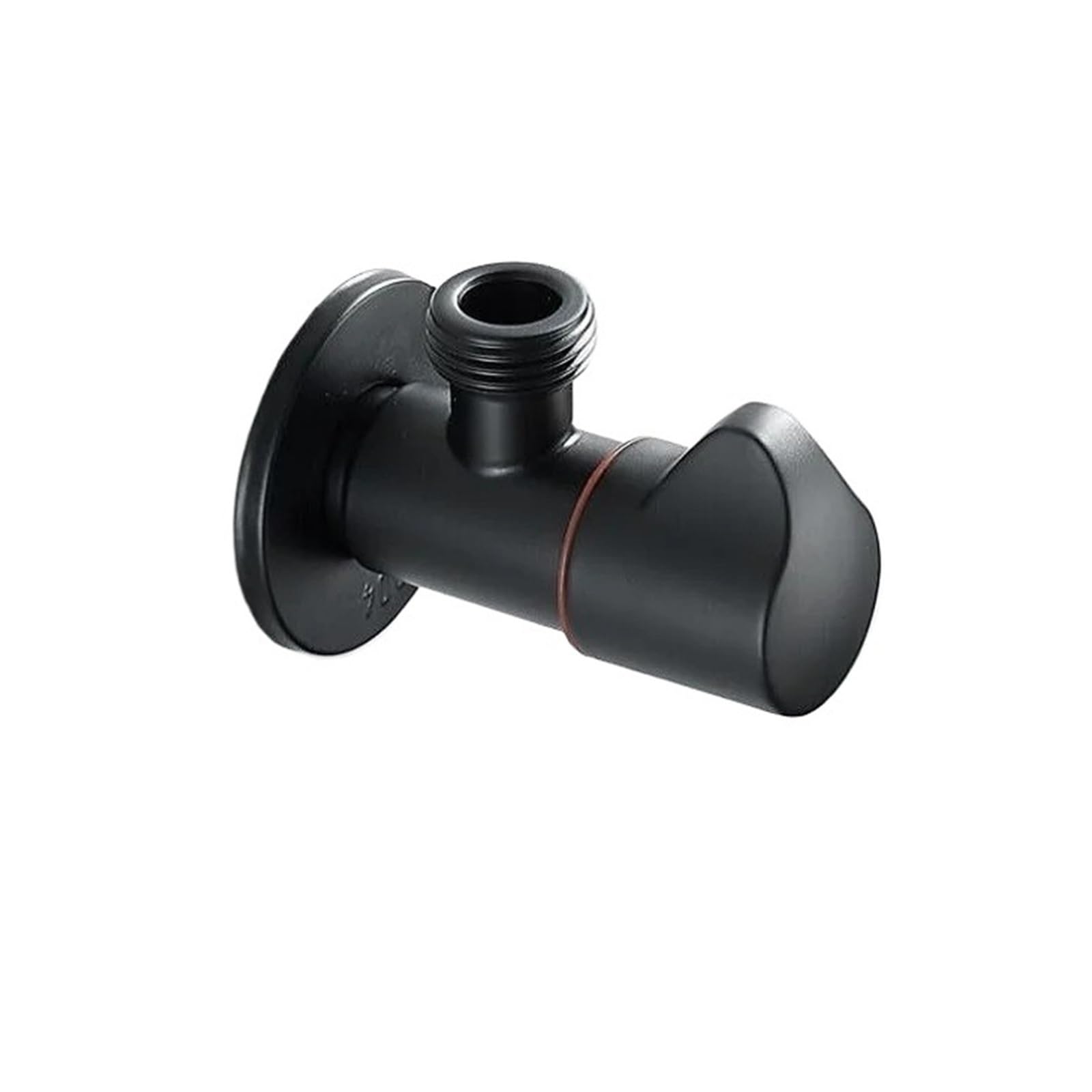 Bvhisehp Hot Black 304 Stainless Steel G1/2 Angle Valve Cold Water Control Valve For Bathroom Kitchen