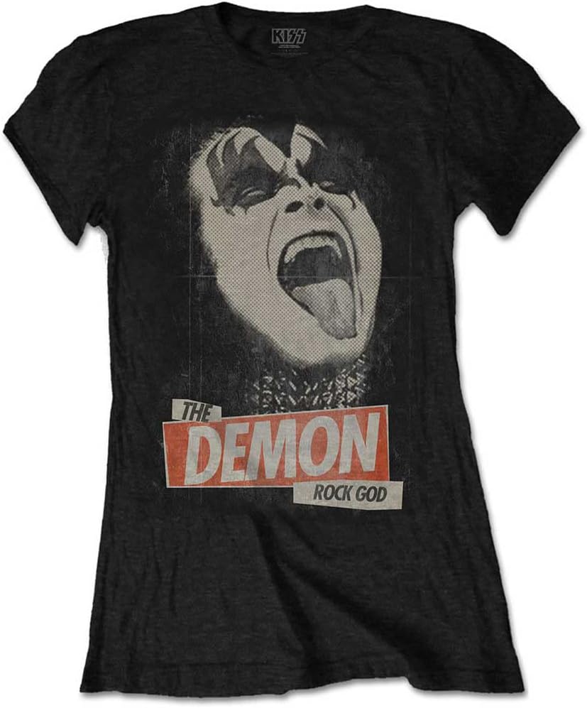 KISS The Demon Rock Junior Top Black