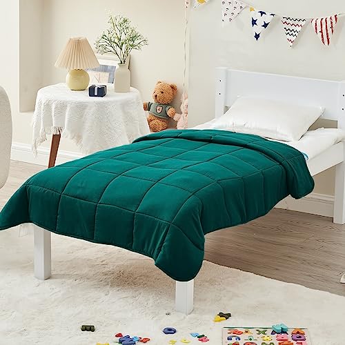 Image of yescool Weighted Throw Blanket 10lbs, 41 inch x 60 inch, Green