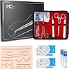Meducatie Chirurgisches Nahtset – Nahtmaterial Chirurgie – Nähset Medizin – Suture pad – Suture Practice Kit