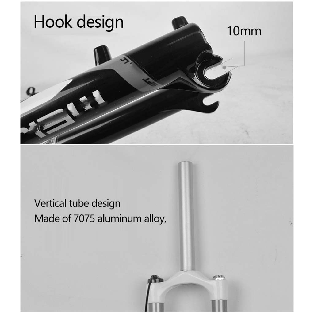MTB rower aluminiowy sztywny widelec zoom widelec amortyzowany widelec rowerowy aluminiowy aluminiowa podstawa na ramię osłona wire Lock Lock amortyzator ciśnienie powietrza 26 cali, A