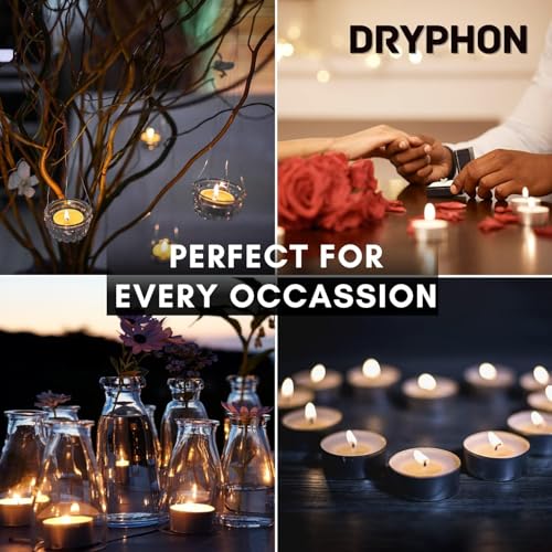 Image of Wax Tealight Candles Set of 100 for Diwali Decoration for Home Decor | 2 Hours Burn Candles for Decoration Diwali Decor, Ganpati, Christmas | Tea Light Candles for Home Decoration (Set of 100)