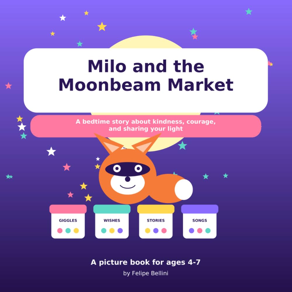 Milo and the Moonbeam Market: A Magical Bedtime Story About Kindness, Courage, and Imagination for Kids Ages 4–7