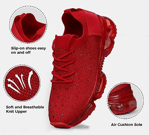 Image of LUCKY STEP Women Air Cushion Fashion Sneakers | Breathable Casual Comfortable Lightweight Walking Shoes