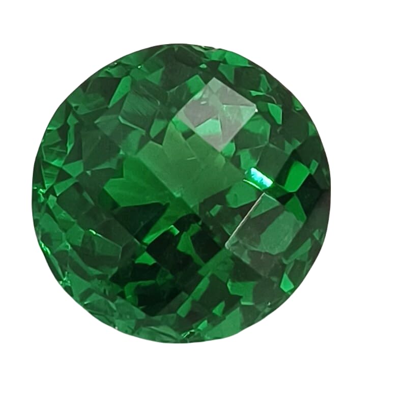 Émeraude 14mm ronde facettée, la gemme idéale pour créer votre bague DIY