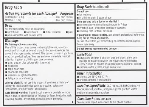 Miniatura 3 de Cepacol Pastillas extra fuertes para el dolor de garganta, cereza 16ct