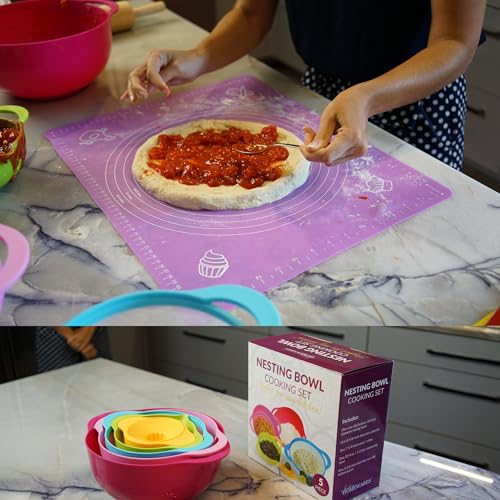 Set de 5 Tazones Nesting con Colador y Medidor miniatura 4