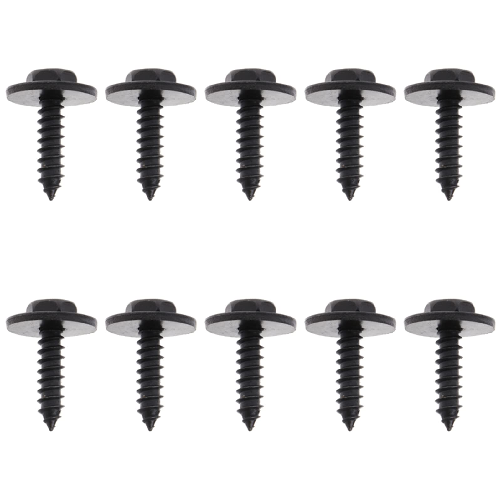 50x Hex Head Sems Screw, Replace OEM#: 07-14-7-129-160, for BMW Fender Liner Splash Shield Engine Under Cover Bumper Cover Tapping Screw 328i E46 330i E90 530i E60 745Li E66 X1 X3 E83 X5 E70
