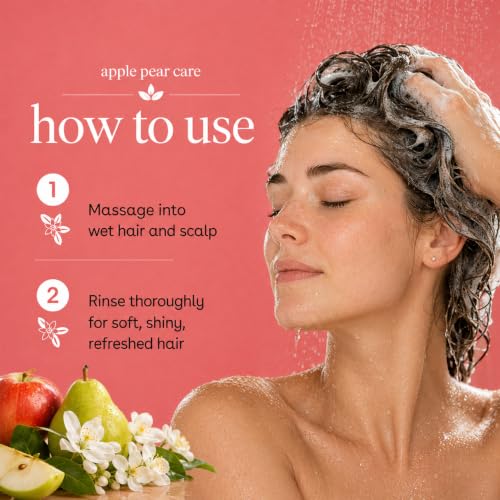Image of Ginger Lily Farms Botanicals Shampoo, 128oz, Apple Pear | 100% Vegan & Cruelty-Free | Moisturizing Shampoo for All Hair Types | Refill Size