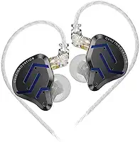 Fone de Ouvido KZ ZSN PRO 2 Intra-Auricular, Híbrido de Alta Definição, Driver Dinâmico Super-Linear e Armadura Balanceada, Isolamento de Ruído – Músicos e Gamers AlverSun (PRETO ACINZENTADO)