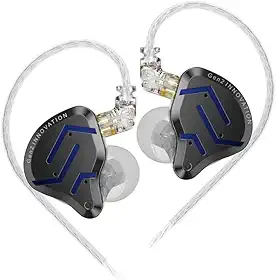 Fone de Ouvido KZ ZSN PRO 2 Intra-Auricular, Híbrido de Alta Definição, Driver Dinâmico Super-Linear e Armadura Balanceada, Isolamento de Ruído – Músicos e Gamers AlverSun (PRETO ACINZENTADO)