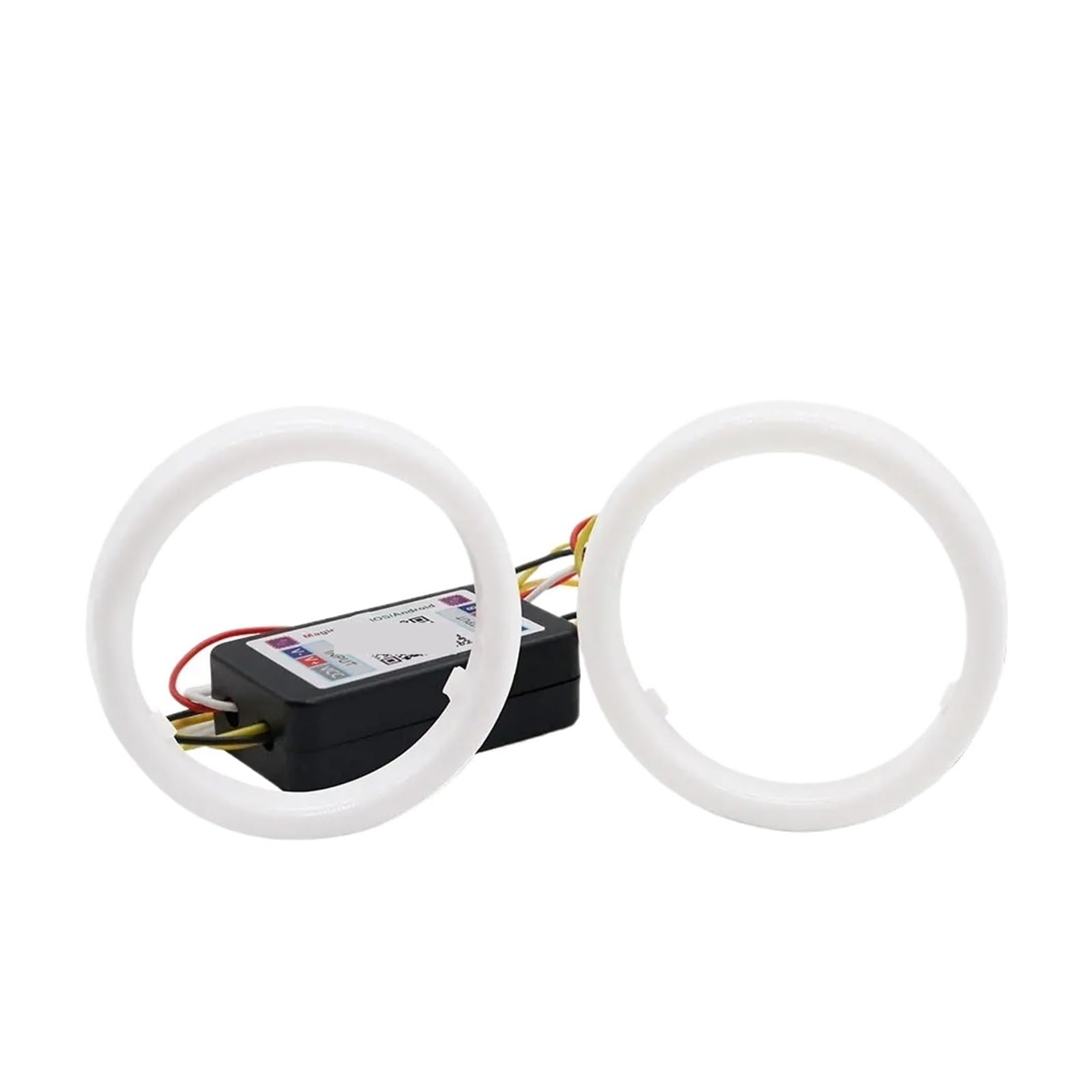 Ojos de ángel RGB con control Bluetooth y intermitente ámbar para faros 2 uds 8