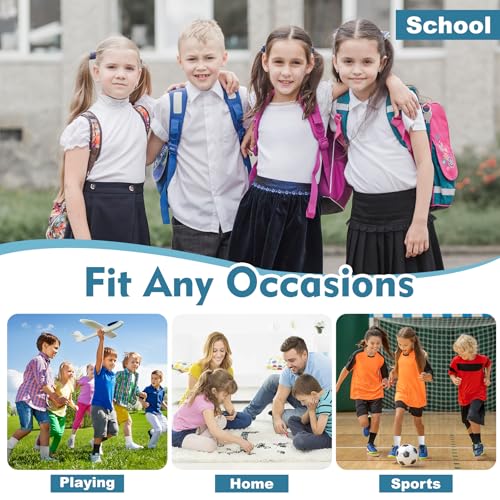 Kids Crew Socks Boys Girls Cotton Athletic Black White Gray School Uniform Children Sports Socks 10 Pairs 3-12 Years4